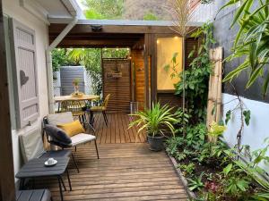 Zahrada ubytování Bungalow Tec-Tec St Leu