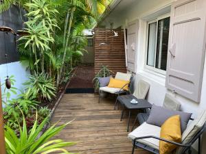 Zahrada ubytování Bungalow Tec-Tec St Leu