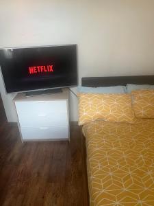 Μια τηλεόραση ή/και κέντρο ψυχαγωγίας στο Haggai 5 comfort suites +25 φωτογραφίες