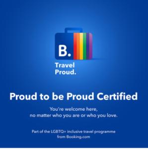 a sign that says proud to be proud certified at Lala´s house in Ingenio
