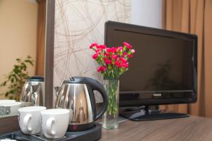 TV a/nebo společenská místnost v ubytování Hotel IKAR