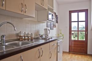 Kuchyň nebo kuchyňský kout v ubytování Green Park Apartments