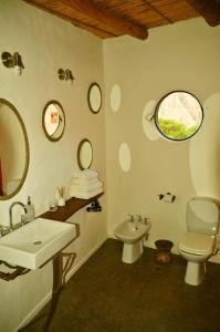 Koupelna v ubytování Cabañas Azul Andino