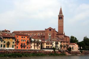 
a large building with a clock tower on top of it at Sottoriva36 in Verona
