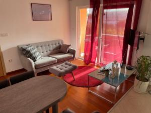sala de estar con sofá y mesa en Apartments Dumina, en Murter