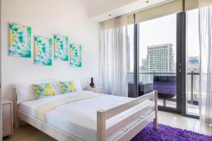 Postel nebo postele na pokoji v ubytování Silverene Tower, Dubai Marina - Mint Stay + 30 fotografií