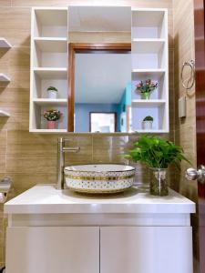 Phòng tắm tại Vung Tau Gold Sea Apartment Cookies Homestay (Căn Hộ Biển)