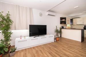 Kuchyň nebo kuchyňský kout v ubytování Apartments Luka i Toni