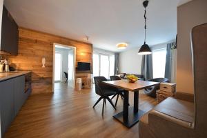 Kuchyň nebo kuchyňský kout v ubytování Ferienwohnung STRAND PIET