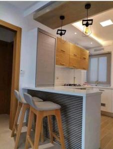 Kuchyň nebo kuchyňský kout v ubytování Superbe Appartement kantaoui sousse