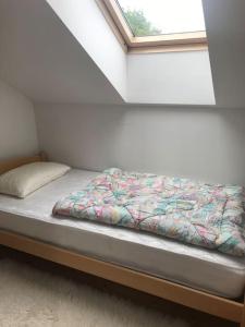 Postel nebo postele na pokoji v ubytování Apartma Sonček - House in the vineyard