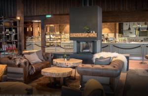 Lounge nebo bar v ubytování Overnattingsrom Rudshøgda