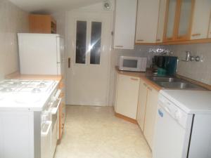 Kuchyň nebo kuchyňský kout v ubytování Apartments Placovici
