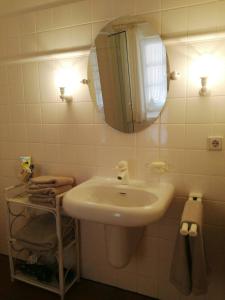 Koupelna v ubytování Landhaustraum unter Reet am Jadebusen