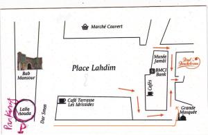 plan piętra miejsca lahaina w obiekcie Riad Benchekroun w mieście Meknès