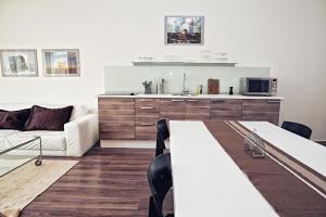 Kuchyň nebo kuchyňský kout v ubytování Apartment Breeze + 15 fotografií