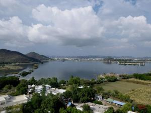 a view of a large body of water at Devendragarh Palace - Luxury Paying Guest House in Udaipur