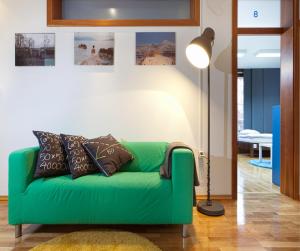 Uma área de estar em Hostel Bureau