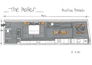 Půdorys ubytování the matter Meaningful apartments Laura