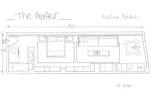 Půdorys ubytování the matter Meaningful apartments Laura
