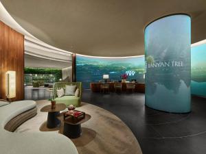 Et sittehjørne på Banyan Tree Nanjing Garden Expo