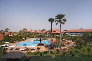 an aerial view of a resort with a swimming pool at Palace Residence & Villa Siem Reap in Siem Reap