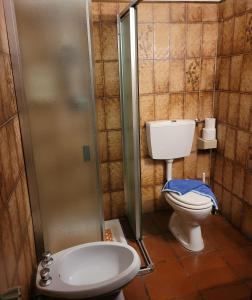Koupelna v ubytování Appartements Pension Sonia