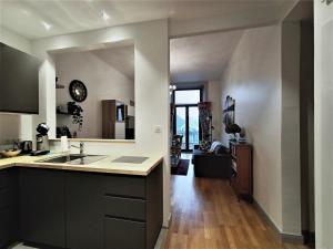 Kuchyň nebo kuchyňský kout v ubytování Superbe T2 avec balconnets en centre-ville, 3***, proche thermes et lac ! - FR-1-555-47