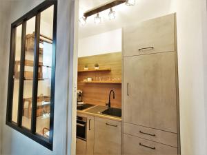 Ett kök eller pentry på Studio Aix-les-Bains, 1 pièce, 2 personnes - FR-1-555-59