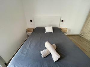 Posteľ alebo postele v izbe v ubytovaní Arguineguin Beach Lux Solarium Sky