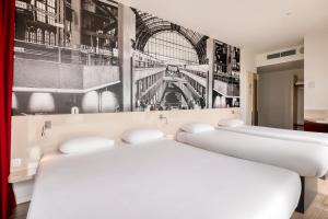 Postel nebo postele na pokoji v ubytování B&B HOTEL Antwerpen Zuid
