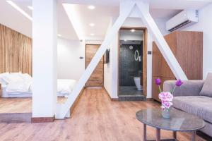 Istumisnurk majutusasutuses 9ine Thamel Hotel