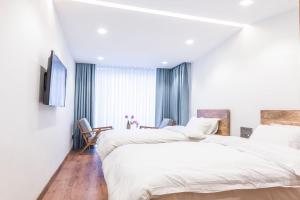 Voodi või voodid majutusasutuse 9ine Thamel Hotel toas