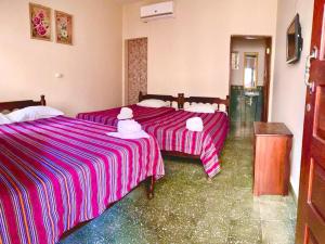 Letto o letti in una camera di Hotel Rosalila