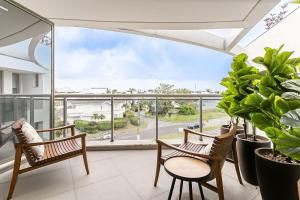 Балкон или терраса в WI-FI 200MB | 350m da Praia de Jurerê #JA07