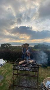 Gril dostupný pro hosty v bed and breakfast