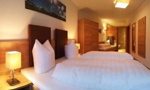 Posteľ alebo postele v izbe v ubytovaní Apart Viva Ischgl