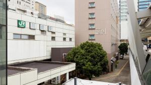 a view from the balcony of a building at JR-East Hotel Mets Kawasaki in Kawasaki