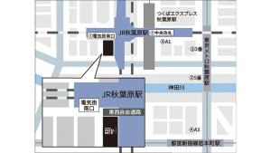 a schematic diagram of the proposed redevelopment of a building at JR-East Hotel Mets Akihabara in Tokyo