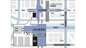 Půdorys ubytování JR East Hotel Mets Premier Akihabara