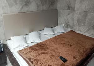 Кровать или кровати в номере Hotel Green Park