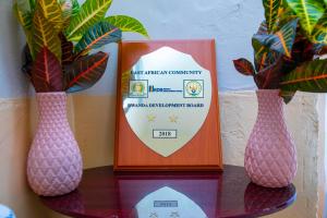 Certifikát, hodnocení, plakát nebo jiný dokument vystavený v ubytování Iris Guest House