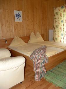 Postel nebo postele na pokoji v ubytování Enzianhof