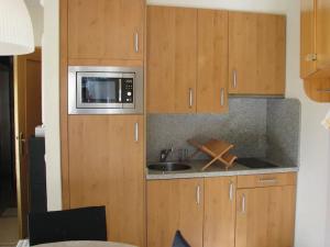 Kuchyň nebo kuchyňský kout v ubytování Precioso apartamento a pie de pista en Sierra Nevada