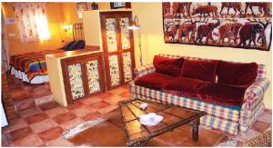 A seating area at Cortijo Zalamea