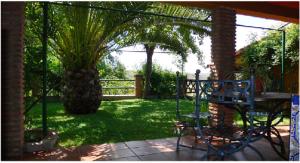 A garden outside Cortijo Zalamea
