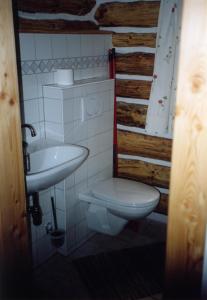 Vonios kambarys apgyvendinimo įstaigoje Almhütte Badstube