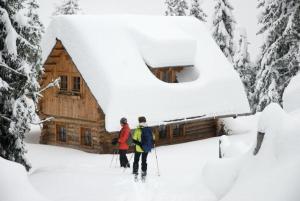 Almhütte Badstube v zimě + 30 fotografií