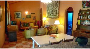 A seating area at Cortijo Zalamea