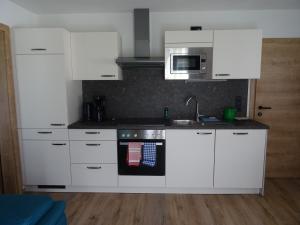 Kuchyň nebo kuchyňský kout v ubytování Haus Beutle